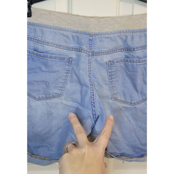 Wonder Nation Girls 16 Plus Jean Jegging Stretch Shorts - Picture 6 of 8